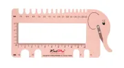 Knit Pro View Sizer and Needle Gauge - Blush
