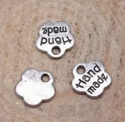Silver flower Hand made 8X8 mm